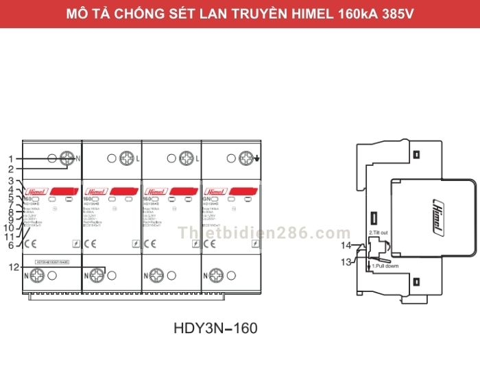 Thiết bị chống sét lan truyền Himel