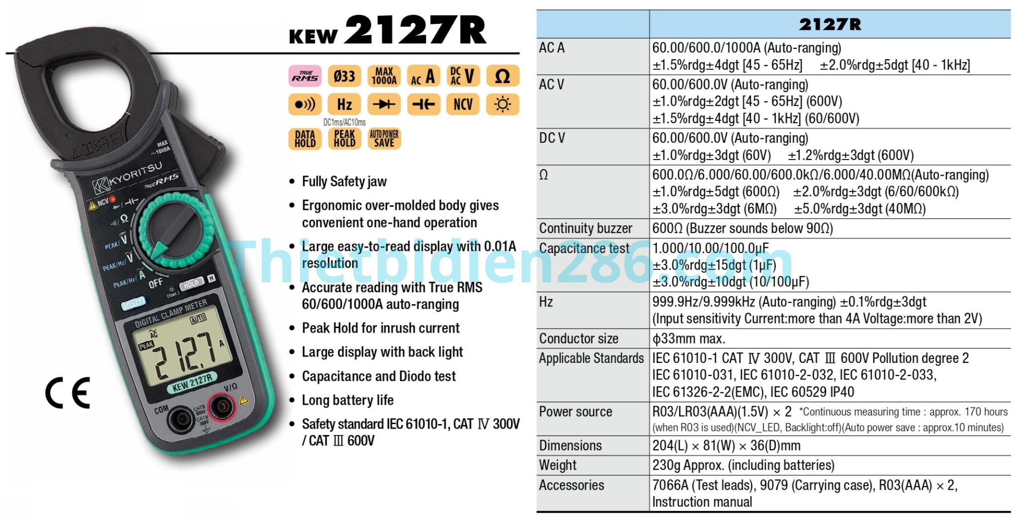 ampe-kim-kyoritsu-kew-2127r