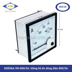Đồng hồ đo dòng điện KDE96A-VN-800/5A