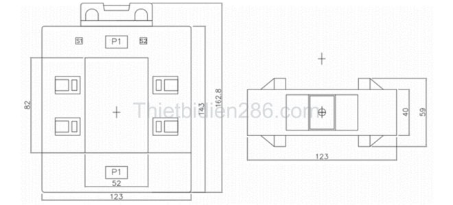 Kích thước biến dòng kẹp mở KDE8050SLC