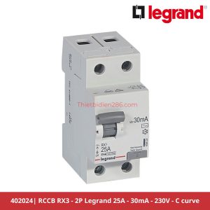 Aptomat chống giật Legrand 402024 RCCB 2P 25A 30mA