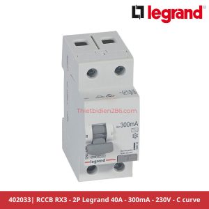 Aptomat chống giật Legrand 402033 RCCB 2P 40A 300mA