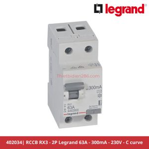 Aptomat chống giật Legrand 402034 RCCB 2P 63A 300mA