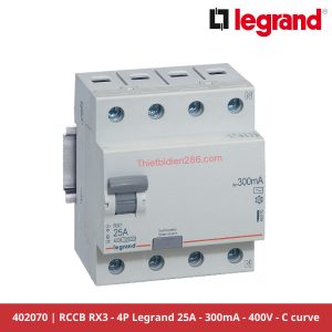 Aptomat chống giật Legrand 402070 RCCB 4P 25A 300mA