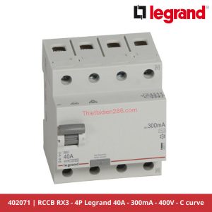 Aptomat chống giật Legrand 402071 RCCB 4P 40A 300mA