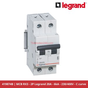 Aptomat Legrand 419874B - MCB 2P 20A 6kA