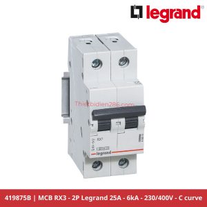 Aptomat Legrand 419875B - MCB 2P 25A 6kA