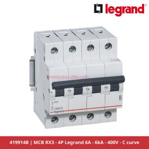 Aptomat Legrand 419914B - MCB 4P 6A 6kA