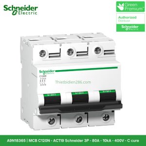 A9N18365 Aptomat C120N MCB 3P 80A 10kA Schneider