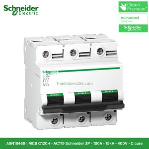 A9N18469 - MCB 3P 100A 15kA Aptomat C120H Schneider