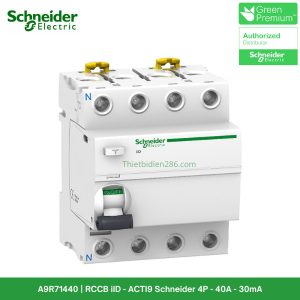 A9R71440 Aptomat chống giật Schneider - RCCB 4P 40A 30mA