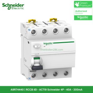 A9R74440 Aptomat chống giật Schneider - RCCB 4P 40A 300mA