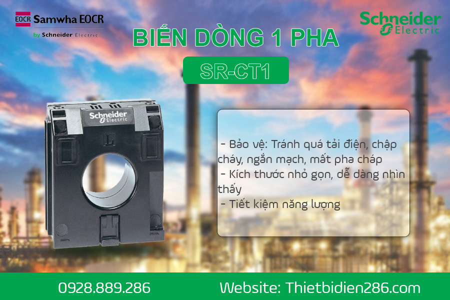 Biến dòng 1 pha Schneider SR-CT1