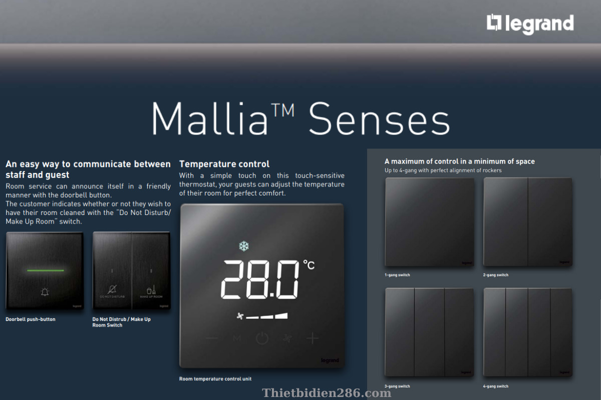 DÒNG CÔNG TẮC Ổ CẮM MALLIA™ SENSES