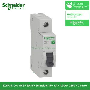 Aptomat Schneider EZ9F34106 - MCB 1P 6A 4.5kA