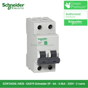 Aptomat Schneider EZ9F34206 - MCB 2P 6A 4.5kA