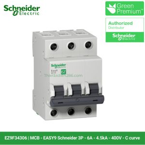 Aptomat Schneider EZ9F34306 - MCB 3P 6A 4.5kA