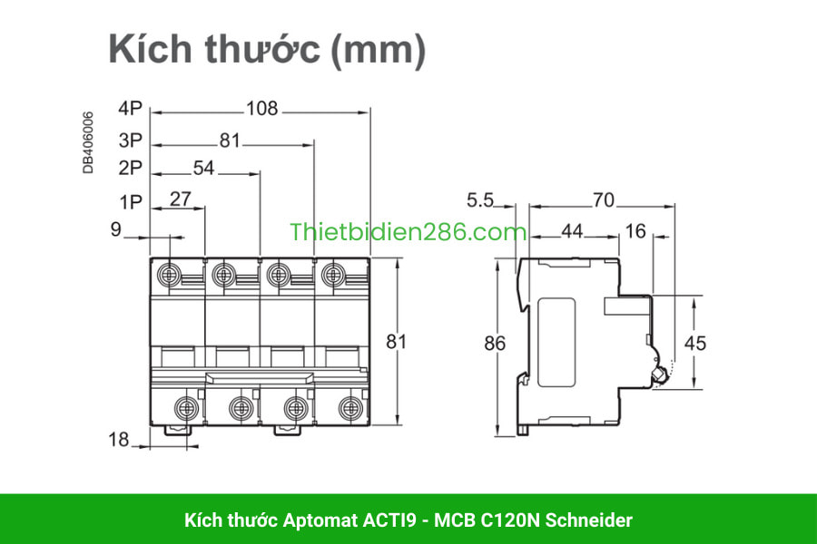 MCB C120N Schneider