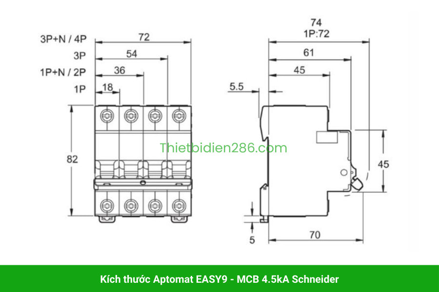 Aptomat Schneider - MCB EASY9