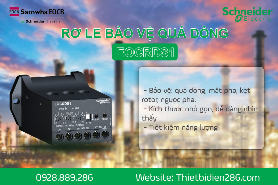 Rơ le bảo vệ quá dòng EOCRDS1 Schneider