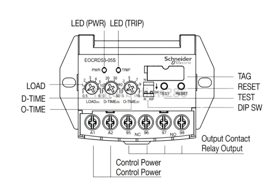 Rơ le điện tử EOCRDS3 Schneider