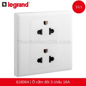 ổ cắm đôi 3 chấu 618064 legrand