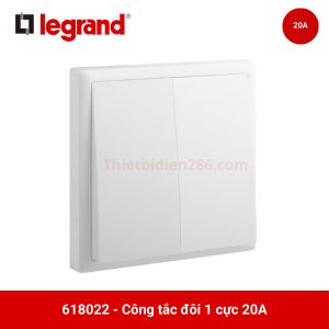 Công tắc đôi 1 cực 20A ELOÉ 618022 Legrand