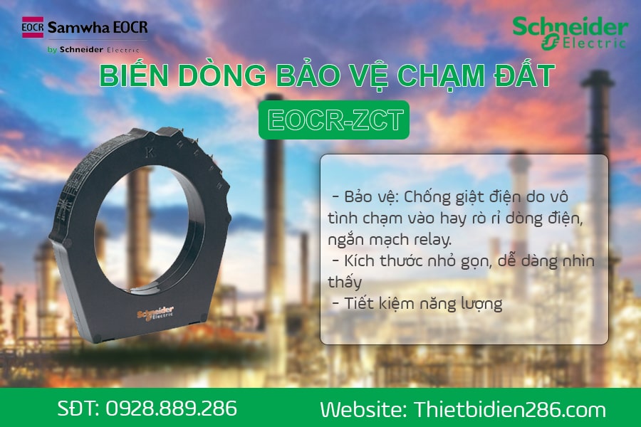 Biến dòng bảo vệ chạm đất EOCR ZCT Schneider