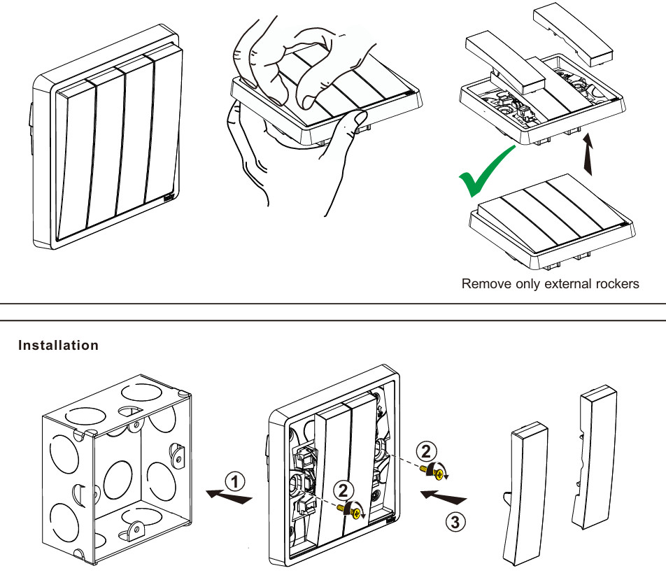 cách lắp ráp công tắc legrand