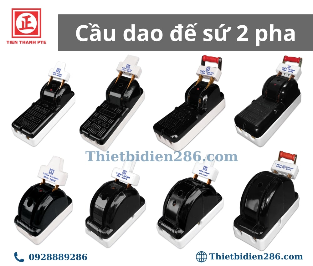 Cầu dao 2 cực Tiến Thành