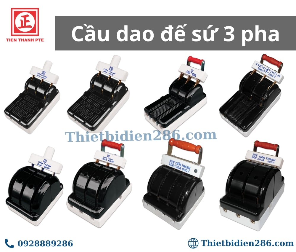 Cầu dao 3 cực Tiến Thành