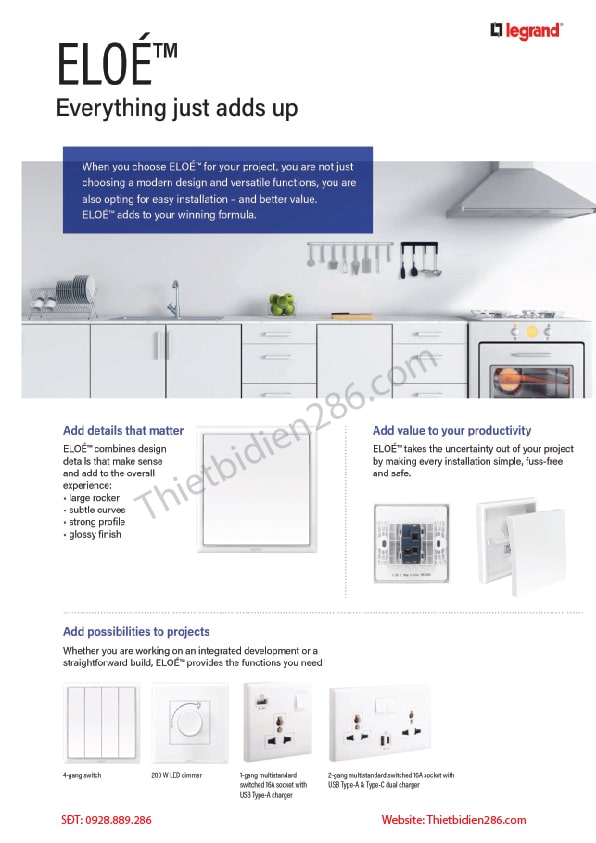 Công tắc ổ cắm Eloe Legrand legrandvietnam.com https://legrandvietnam.com › con... · Translate this page Legrand là một trong những tập đoàn hàng đầu thế giới trong lĩnh vực cung cấp các thiết bị điện cao cấp