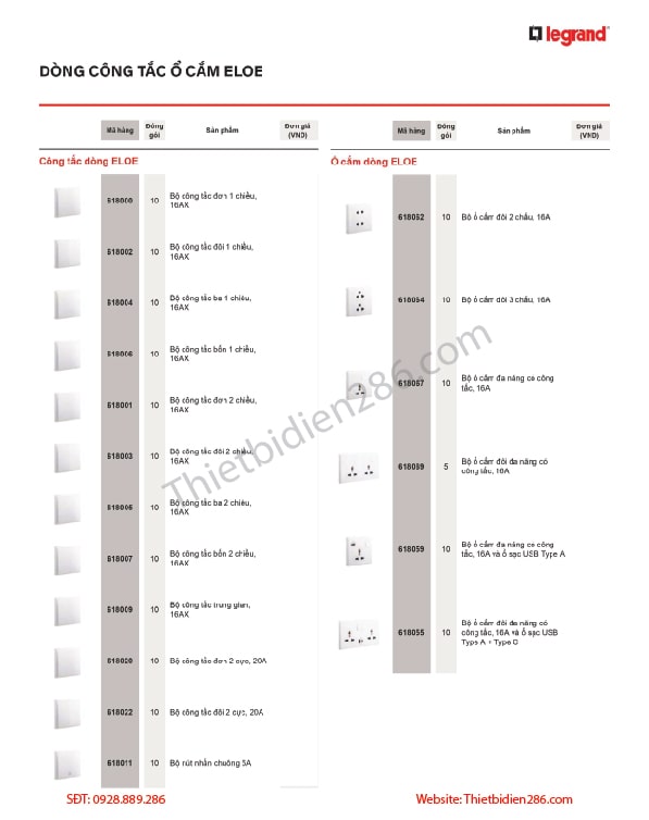 Công tắc ổ cắm Eloe Legrand legrandvietnam.com https://legrandvietnam.com › con... · Translate this page Legrand là một trong những tập đoàn hàng đầu thế giới trong lĩnh vực cung cấp các thiết bị điện cao cấp