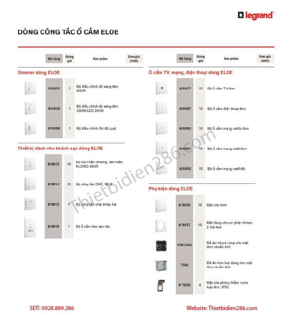 Công tắc ổ cắm Eloe Legrand legrandvietnam.com https://legrandvietnam.com › con... · Translate this page Legrand là một trong những tập đoàn hàng đầu thế giới trong lĩnh vực cung cấp các thiết bị điện cao cấp