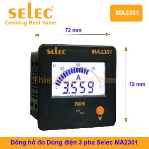 Đồng hồ đo dòng điện điện 3 pha Selec MA2301
