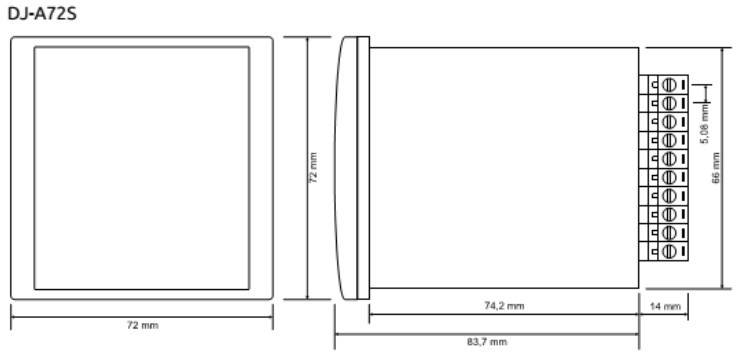 Kích thước DJ-A72S