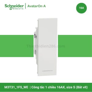 M3T31_1FS_WE - Công tắc 1 chiều Size S Schneider (bắt vít)