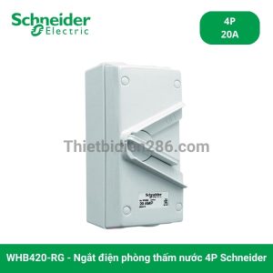 Ngắt điện phòng thấm nước 4P Schneider WHB420-RG