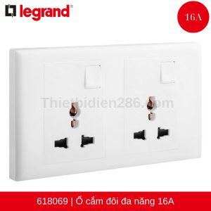 ổ cắm đôi đa năng 618069 legrand