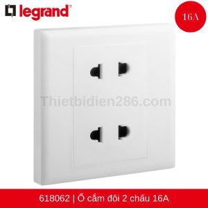 ổ cắm đôi 2 chấu 618062 legrand