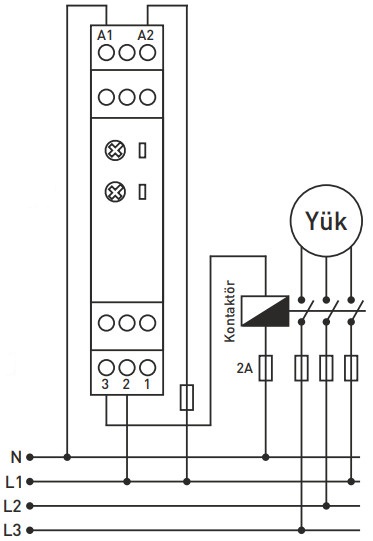 Sơ đồ nối ERV-08M rơ le thời gian đa chức năng