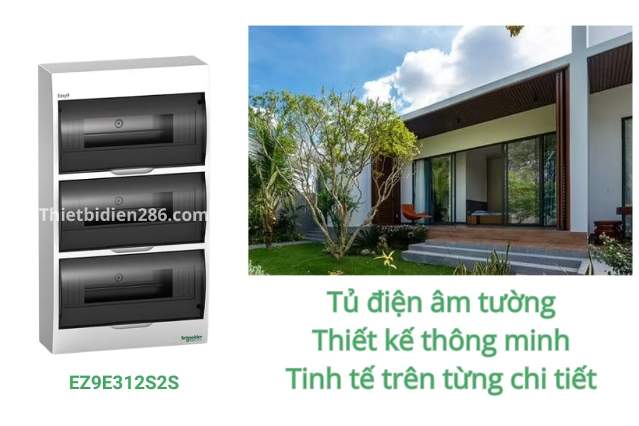 Tủ điện âm tường Schneider EZ9E312S2S