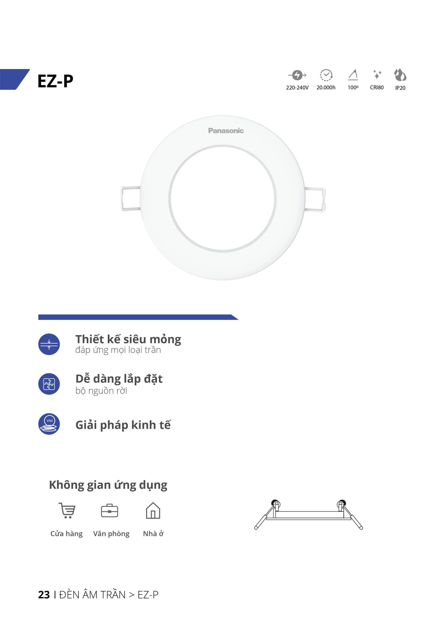 Bảng giá đèn LED Panasonic