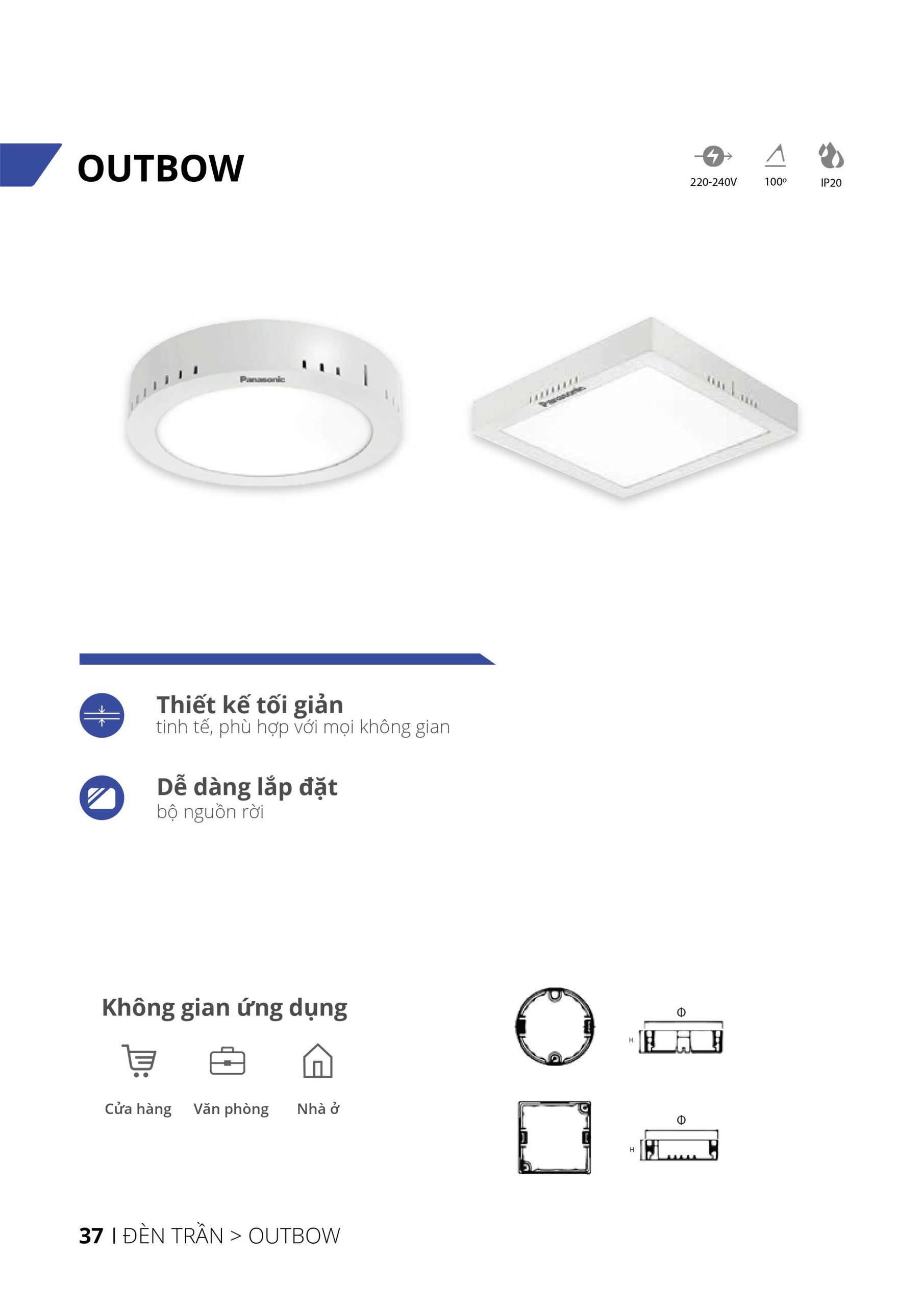 Bảng giá đèn LED Panasonic