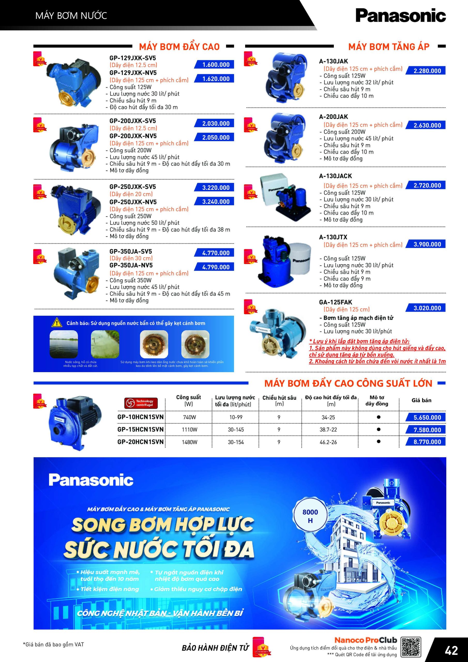 BẢNG GIÁ THIẾT BỊ ĐIỆN PANASONIC NĂM 2024