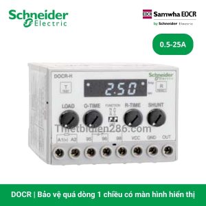 Bảo vệ quá dòng 1 chiều có màn hình hiển thị DOCR Schneider Samwha