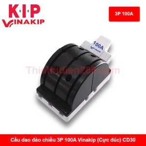 Cầu dao đảo chiều 3P 100A Vinakip (Cực đúc) CD30