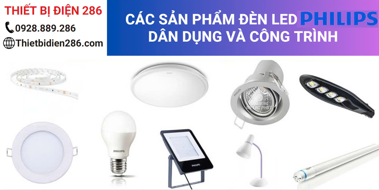 Bảng giá đèn dân dụng Philips 2024Bảng giá đèn LED PHILIPS 2024