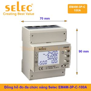 Đồng hồ đa chức năng Selec EM4M-3P-C-100A