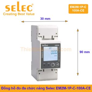 Đồng hồ đo đa chức năng Selec EM2M-1P-C-100A-CE